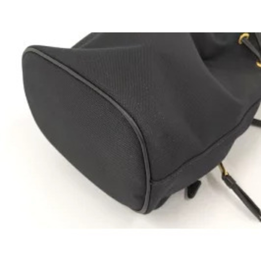 PRADA Shoulder Bag Drawstring Duet Canvas Black - Picture 4 of 9